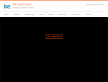 Tablet Screenshot of iresolvefitnessclub.com